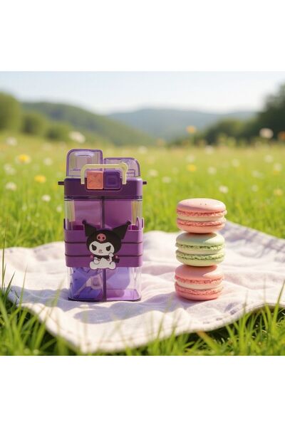 EMKSHOP Double Compartment Water Bottle Double Drinking School Children's Water Bottle Bpa Free