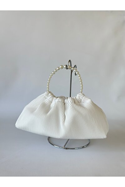 posst bag Geantă de mână pliată albă