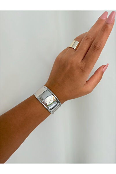 GİS JEWELRY سوار من الفولاذ على شكل قيد