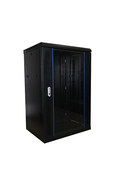 Mini pro خزانة رفوف مثبتة على الحائط مقاس 600 × 600 بوصة 18U