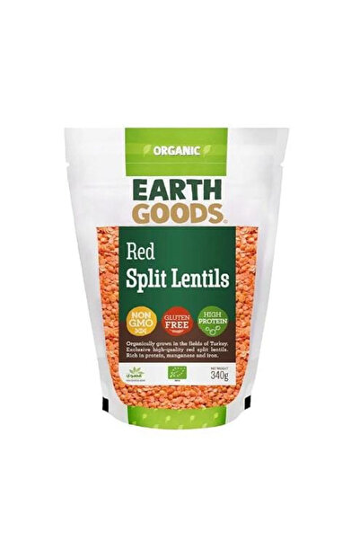 Earth Goods عدس أحمر عضوي منقسم 340 غرام × 12
