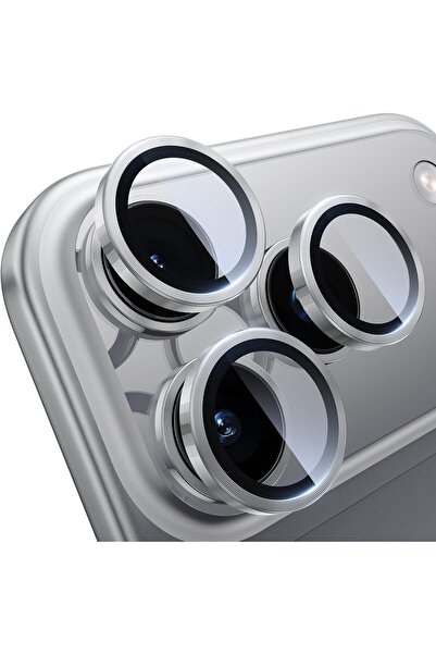 m.tk moveteck İphone 17 Pro & 17 Pro Max Uyumlu Kamera Koruma Lens Koruyucu Temperli Cam Uygulama Aparatlı