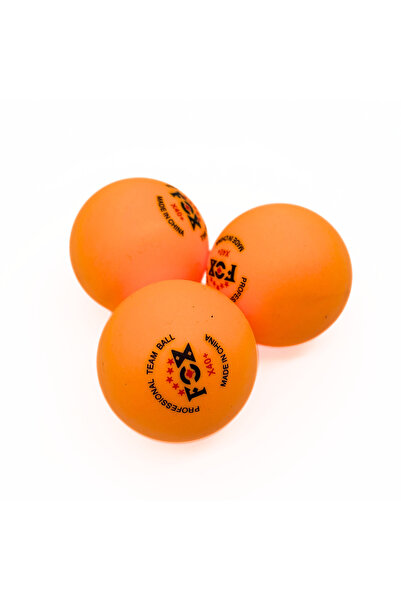 Generic FOX Professional Table Tennis Balls, 5 Star, 40+ High Polymer, Orange, 3-Pack