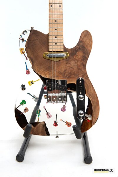 PUANDORG CUSTOM Elektro Gitar EPOKSİ & YILLANMIŞ AĞAÇ Kişiye Özel