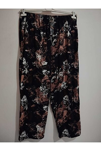 anne moda ankara Winter, Plus Size, 6-7-8 XL Suede Fabric, 2 Pockets, Draped, High Waist Pants