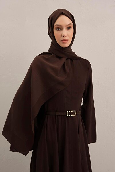 Armine Düz Lyocell Şal - Acı Kahve 10