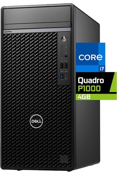 Dell OptiPlex 7020 Tower Plus Computer, Intel Core i7-14700, 64GB RAM, 2TB NVMe SSD, Nvidia Quadro P