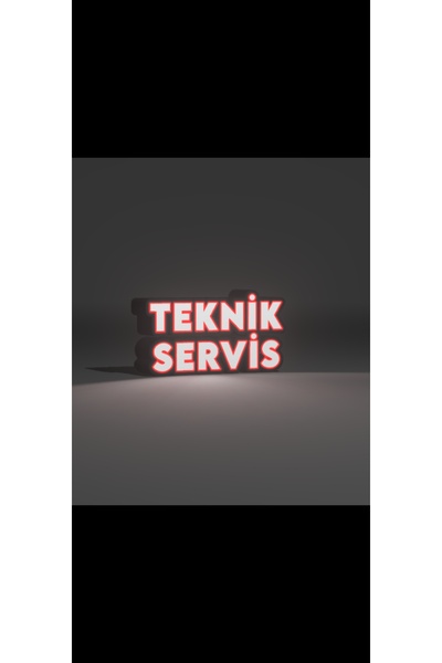 KAMER LED IŞIKLI TEKNİK SERVİS TABELA