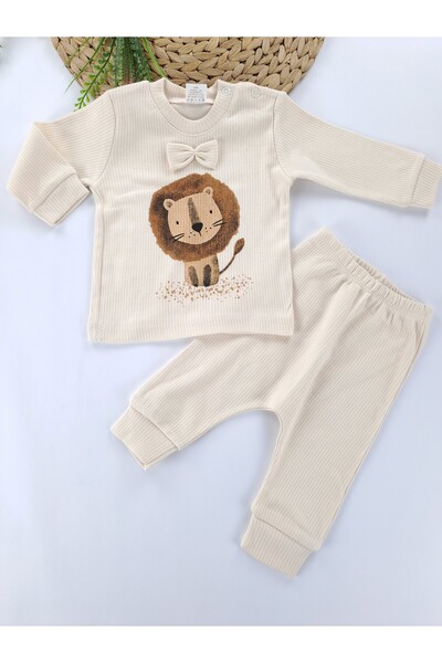 Butik Baby Boy Lion Printed Pajama Set Gift Set Double Pajama Set