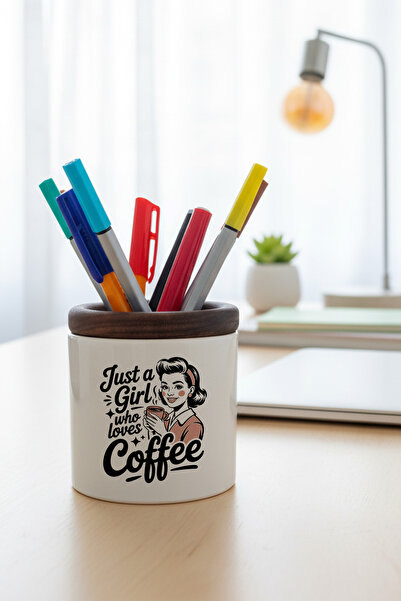 giftkonsept Μόνο μια κοπέλα που λατρεύει τον καφέ με τυπωμένο κεραμικό θήκη γ...