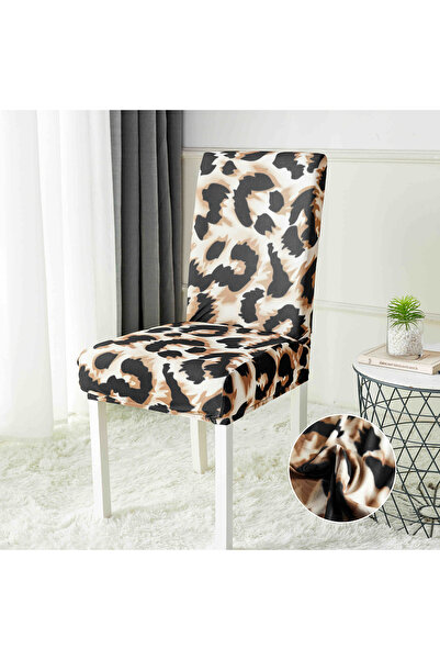 JOJO HOME Set of 6 House Chairs, Leopard