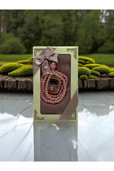 Hac AVM Ειδικό Σετ Δώρου με Πέτρινο Ζικρματίκ σε Κουτί, Περλένια Ροζάρια και ...