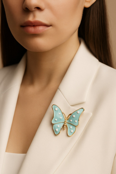 MRK Kadın Benekli Kelebek Broş
