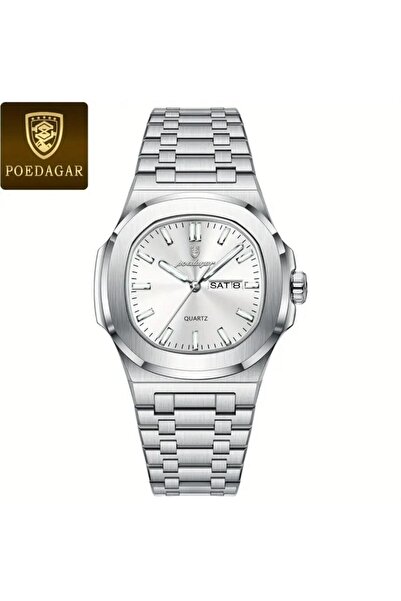 POEDAGAR Men's Wristwatch Day/Date