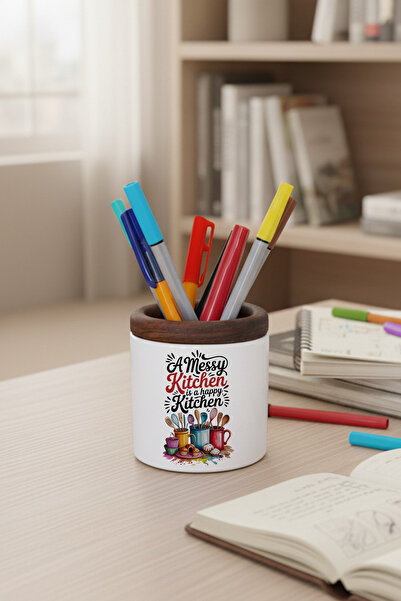 giftkonsept Οργανωτής επιφάνειας εργασίας από κεραμικό στυλό με στάμπα Messy ...