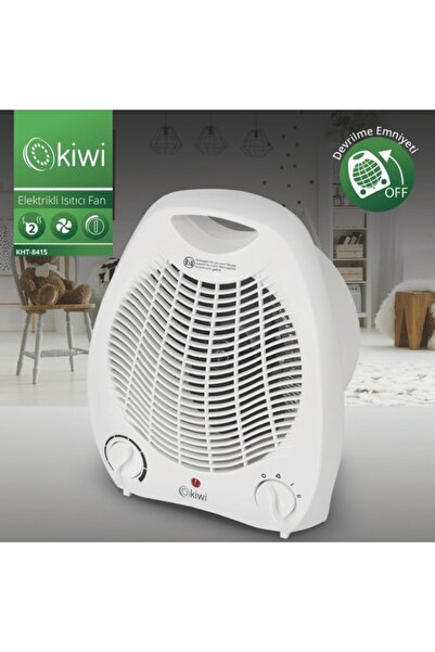Kiwi Fanlı Isıtıcı – 2000W, Sıcak & Soğuk Üfleme, Termostatlı, Taşınabilir