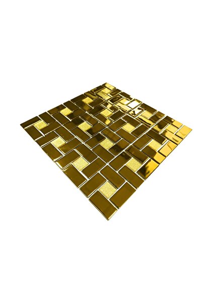 MozaiKristaL 23x23x48 ملم للهوايات والدراسات الفنية. خليط الذهب. 30×30 سم. فسيفساء زجاجية كريستالية