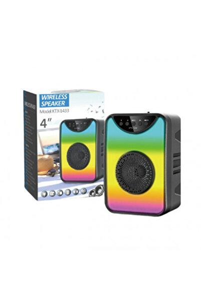 Poro Online Portable Speaker KTX 1433 Bluetooth FM MicroSD Light Effects