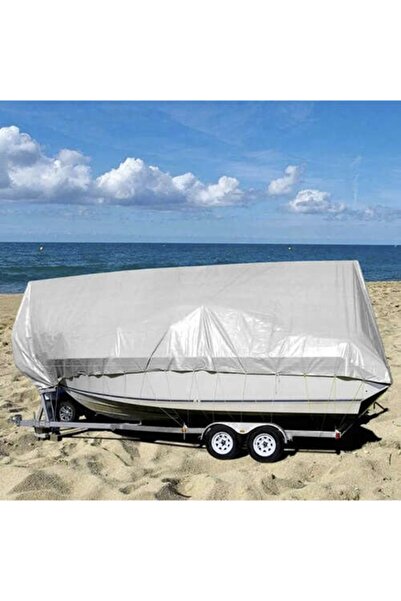 KESNUP Reinforced tarpaulin 4x5 m, waterproof, durable, gives an aesthetic appearance, Silver