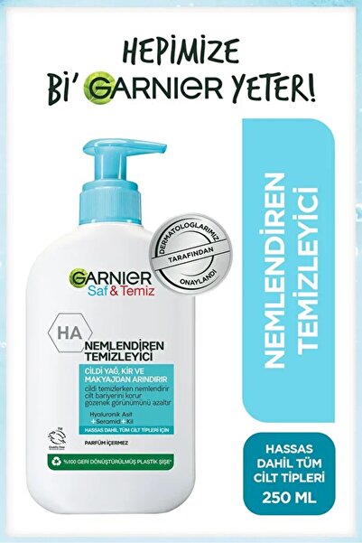 Garnier Cs Garnier Saf ve Temiz Nemlendiren Temizleyici 250 ml (Hyaluronik As...
