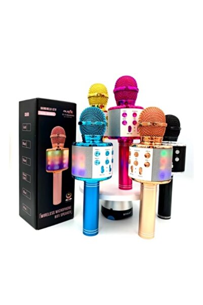 Poro Online Wireless Karaoke Microphone WS 858 L with RGB Lights and Bluetooth