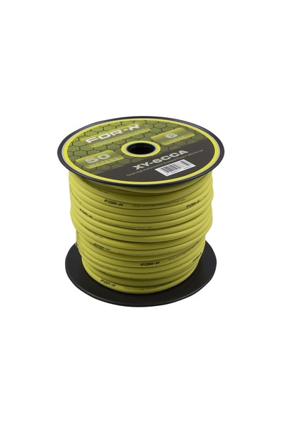 For-X DENİZ SOUND GARAGE XY-6CCA AMFİ GÜÇ KABLOSU 1 TOP 50 METRE PREMIUM POWE...