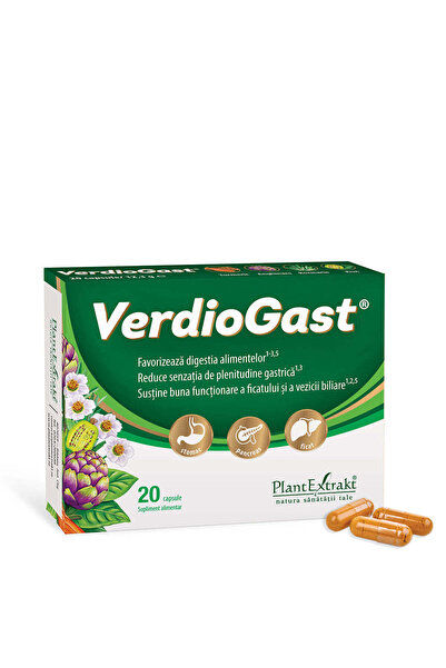 Plant Extrakt TM Supliment alimentar pentru VerdioGast, 20 capsule, PlantExtrakt