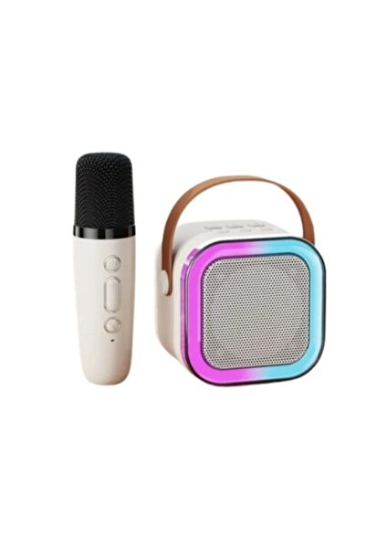 Poro Online Cutie karaoke portabilă K 12 cu microfon și lumini multicolore