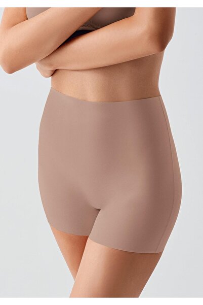 C&City Non-Slip Waist Laser Shorts C19205 Capucino