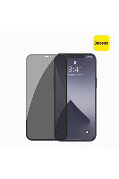 Baseus - Full Screen Privacy Tempered Glass Protector for iPhone 12 Pro Max 0.3mm
