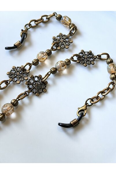 THİNBLACK Glasses Chain Antique Gold Aluminum Chain Elegance of the Chain