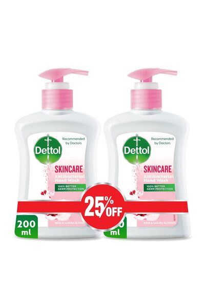 Reckitt ديتول للعناية بالبشرة، غسول اليدين المضاد للبكتيريا برائحة الورد وزهر...