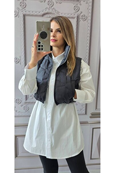 MAXORA SHOP Short zip-up fleece vest, modern and practical