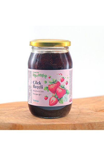Eminenin Köy Mutfağı Çilek Reçeli 450g - Odun Ateşinde Çilek Reçeli