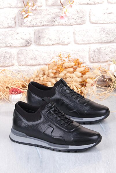 Pepita 5333 Comfortable Elastic Rubber Sole Genuine Leather Men's Shoes