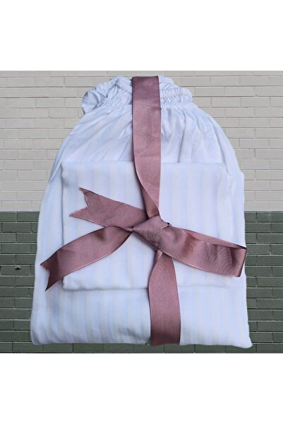 zera collection Lenjerie de pat cu pernă elastică pentru o persoană Set de cearșafuri din bumbac satinat 100 x 200