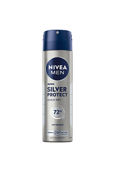 Beiersdorf مزيل عرق بخاخ نيفيا سيلفر بروتكت للرجال، 150 مل