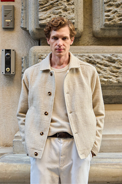 Danger Чоловічий дизайнерський технічний куртка з тканини Екрю