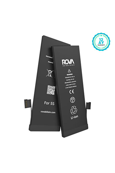 ROVA iPhone 5S Yüksek Kapasiteli Batarya Pil 2010 mAh