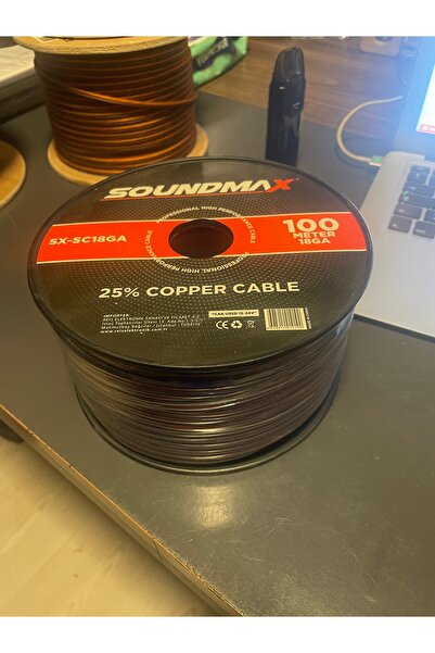 Soundmax DENİZ SOUND GARAGE SX-SC18GA 1 TOP 100 METRE HOPARLÖR KABLOSU