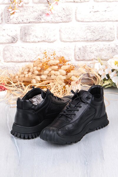 Pepita 1040 Comfortable Rubber Laced Rubber Sole Nubuck Genuine Leather Men's Shoes