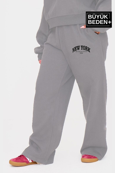 Superlife Γυναικείο φούτερ μεγάλου μεγέθους New York με στάμπα SPR25BEAK47