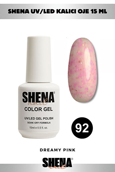 Shena Kalıcı Oje 15 Ml - 92 Konfeti Pembe - UV/LED Gel Polish ❤ From Dubai