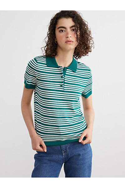 LC Waikiki I Devrik Roba Yaka Striped Women's Knitwear Sweater from Freezen S...