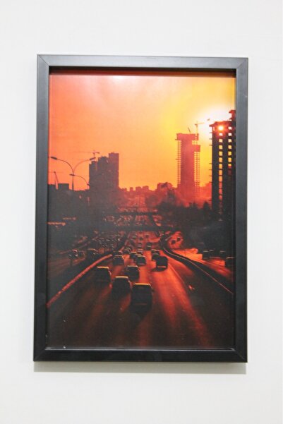 LİFE GLOBAL Picture Frame Black 20X30 Single Piece with Picture and Pvc Protection