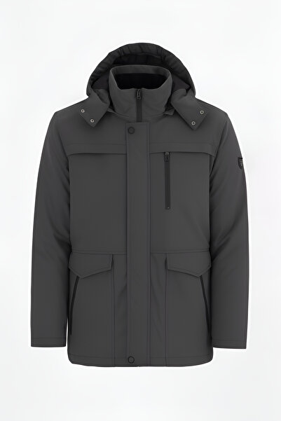 SİVAİST Ανδρικό γκρι ανδρικό χειμωνιάτικο πουπουλένιο παλτό – Ζεστό, ελαφρύ και κομψό σχέδιο παλτό και παλτό