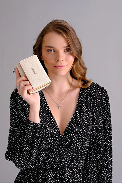 Just Polo Women's Stylish Wallet Shopper with 6 Card Slots, Zipper and Snap Closure