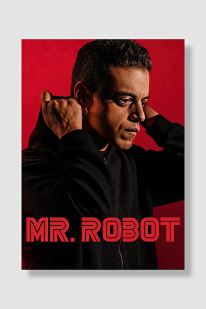 postick Mr. Robot Dizi Posteri Yüksek Kaliteli Kalın Parlak Kuşe Kağıdı