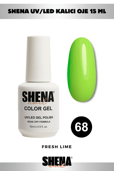 Shena Kalıcı Oje 15 Ml - 68 Fıstık Yeşili - UV/LED Gel Polish ❤ From Dubai