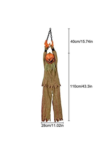 DÜVENCİ TİCARET HALLOWEEN ASKILI ZİNCİRLİ BALKABAĞI IŞIK+SES+HAREKET